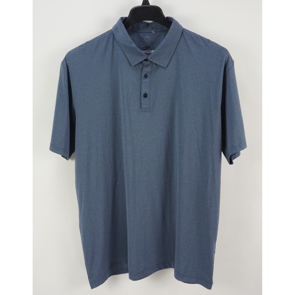 Swannies Golf Other - Swannies Performance Golf Polo Shirt Men's XL Short Sleeve‎ Blue Micro-Stripe